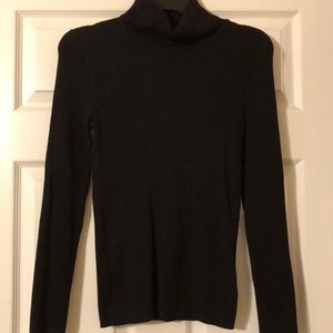Black turtleneck sweater